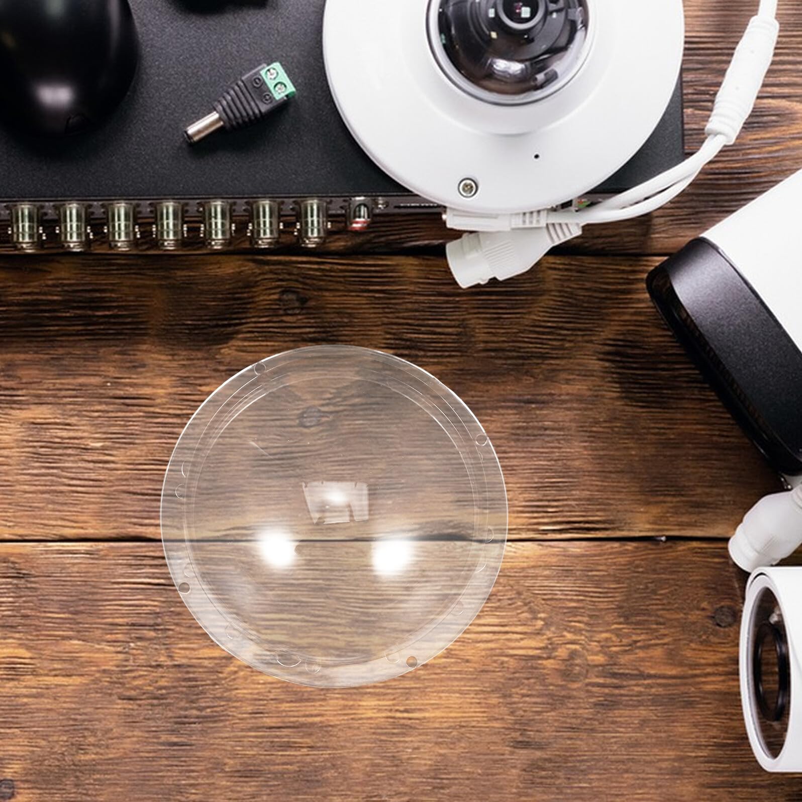 Copertura Trasparente per Telecamera di Sicurezza Cupola Acrilico Resistente alle Intemperie Protezione Antipioggia per Telecamera Esterna Copertura Protettiva per Alloggiamento