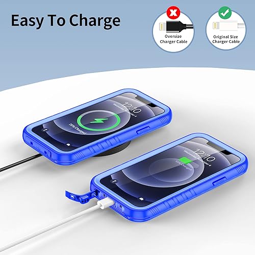 Miniatura 6 de SPORTLINK Funda impermeable compatible con iPhone 12 Pro Max, protector de pantalla integrado, cuerpo completo, a prueba de golpes, a prueba de