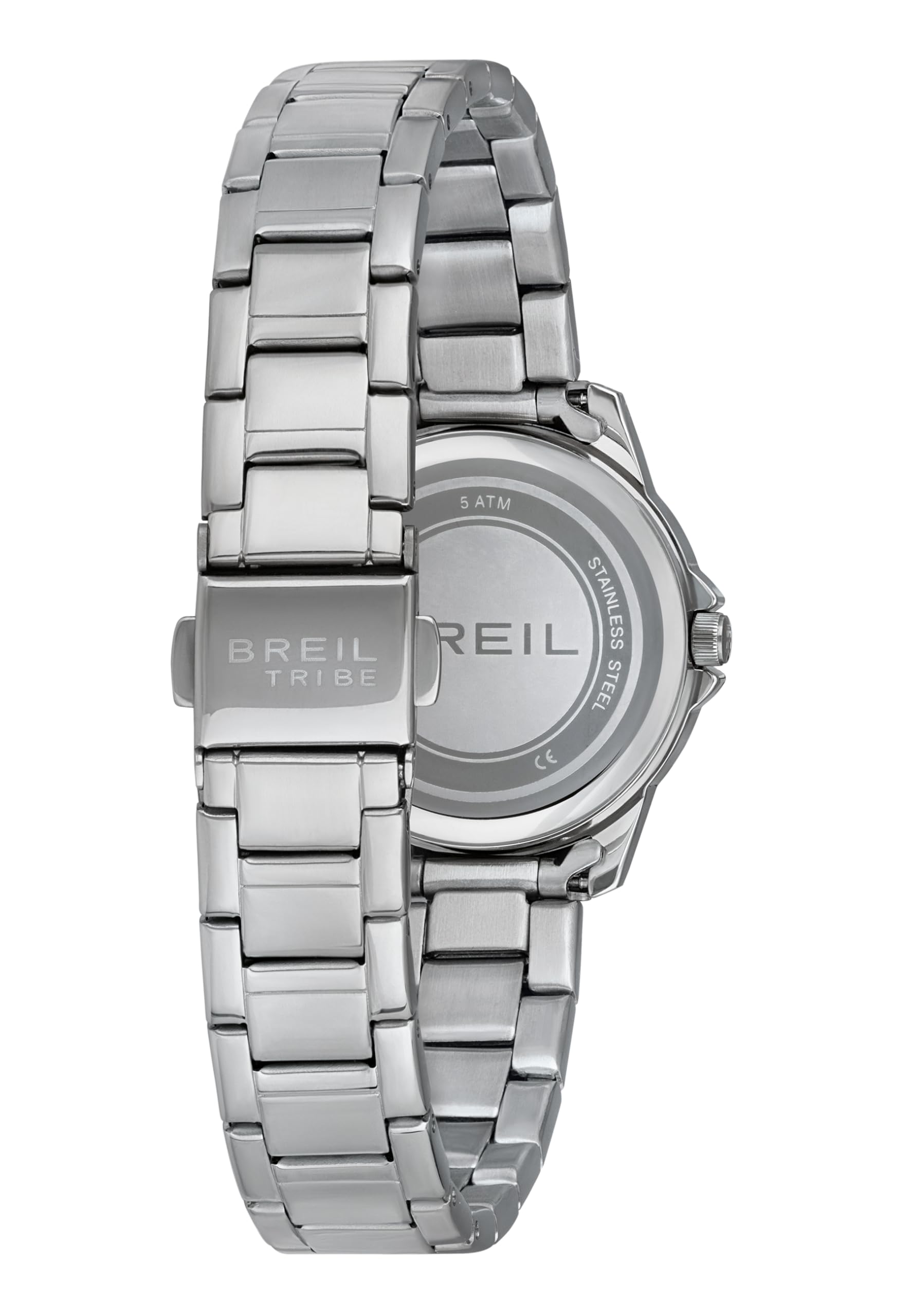 Breil, Collezione Classic Elegance, Orologio Donna Solo Tempo in Acciaio, Finitura Lucida, Cassa 28 mm, Quadrante con Perle agli Indici, Pratica Chiusura Diver
