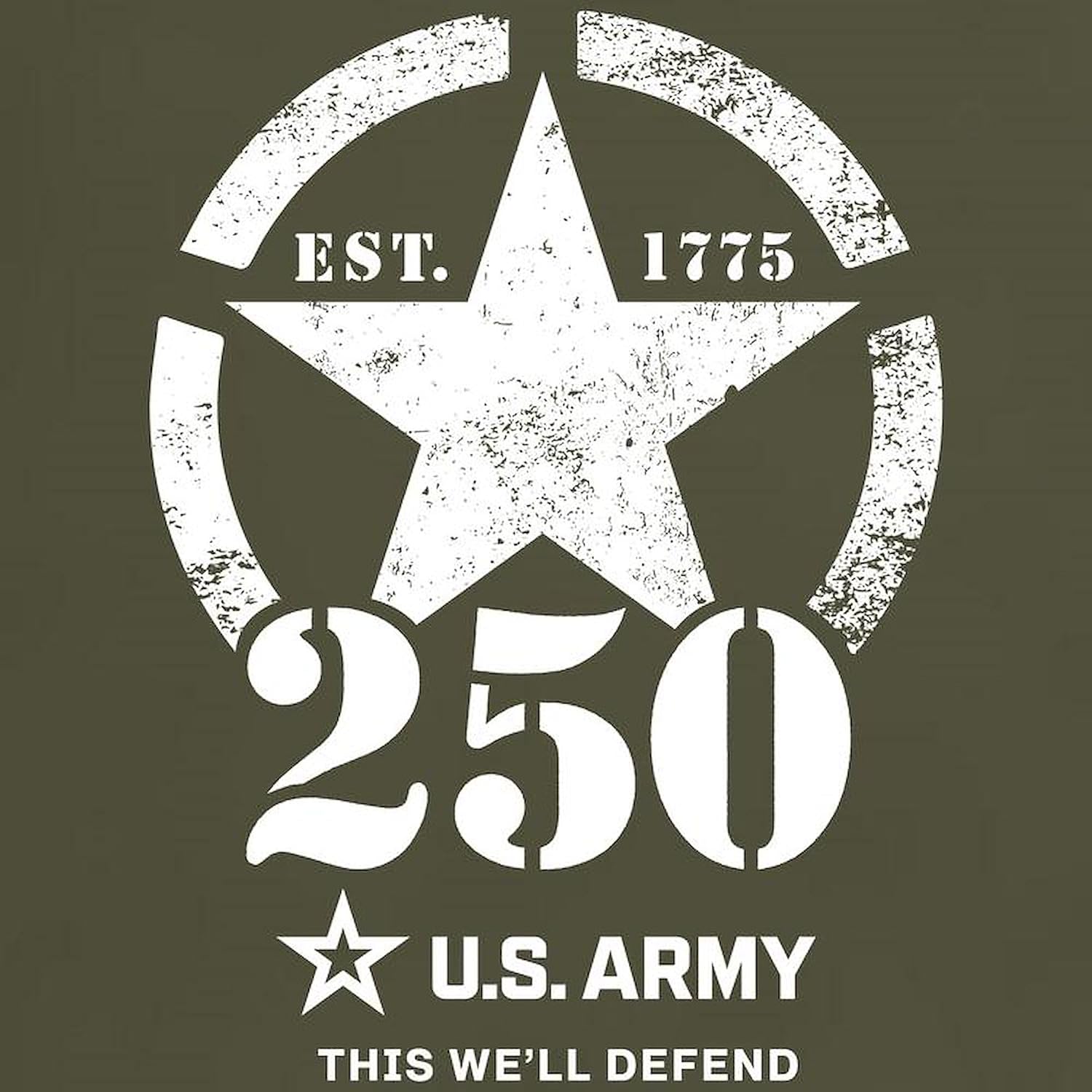 CafePress U.S. Army® Anniversary White Men's Value T Shirt Men's 100% Cotton, Classic Graphic White T-Shirt