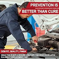 Vista 7 de Pestillo de puerta trasera con cable para Ford F150 1997-2004, paquete de 2 unidades izquierda y derecha, para puertas traseras del conductor