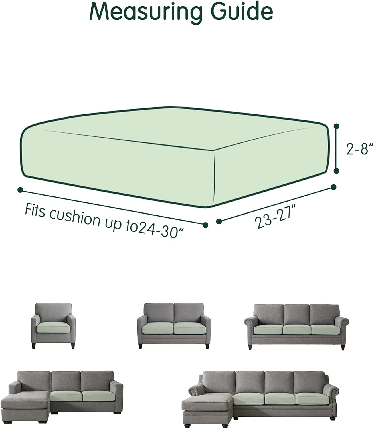 CHUN YI Velvet Couch Cushion Covers, 2PC Water Resistant Loveseat Cushion Covers for 2 Cushion Couch, Individual Seat Cushion Covers Cushion Protector Slipcovers for Pets (2 Pack, Ivory White)