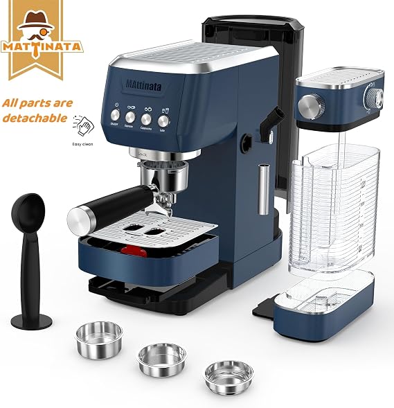MAttinata 1632L Espresso Machine, Cappuccino Machine with Auto Milk Frother