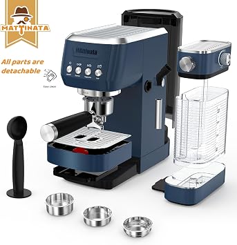 MAttinata 1632L Espresso Machine, Cappuccino Machine with Auto Milk Frother