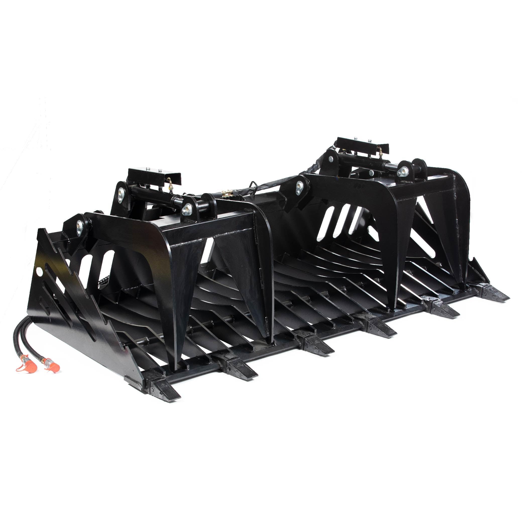 Titan AttachmentsTitan Attachments Skeleton Rock Grapple Rake Quick Tach Bucket Loader (Bucket Width: 84")