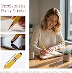 6 Pcs Stylos à Bille avec Pointes de Stylet, Stylo à Bille 2 en 1 Stylet pour Écrans Tactiles, Stylo Rétractable à Encre Noire 1.0mm pour Tablettes Smartphones Tous Appareils Écran Tactile (B)