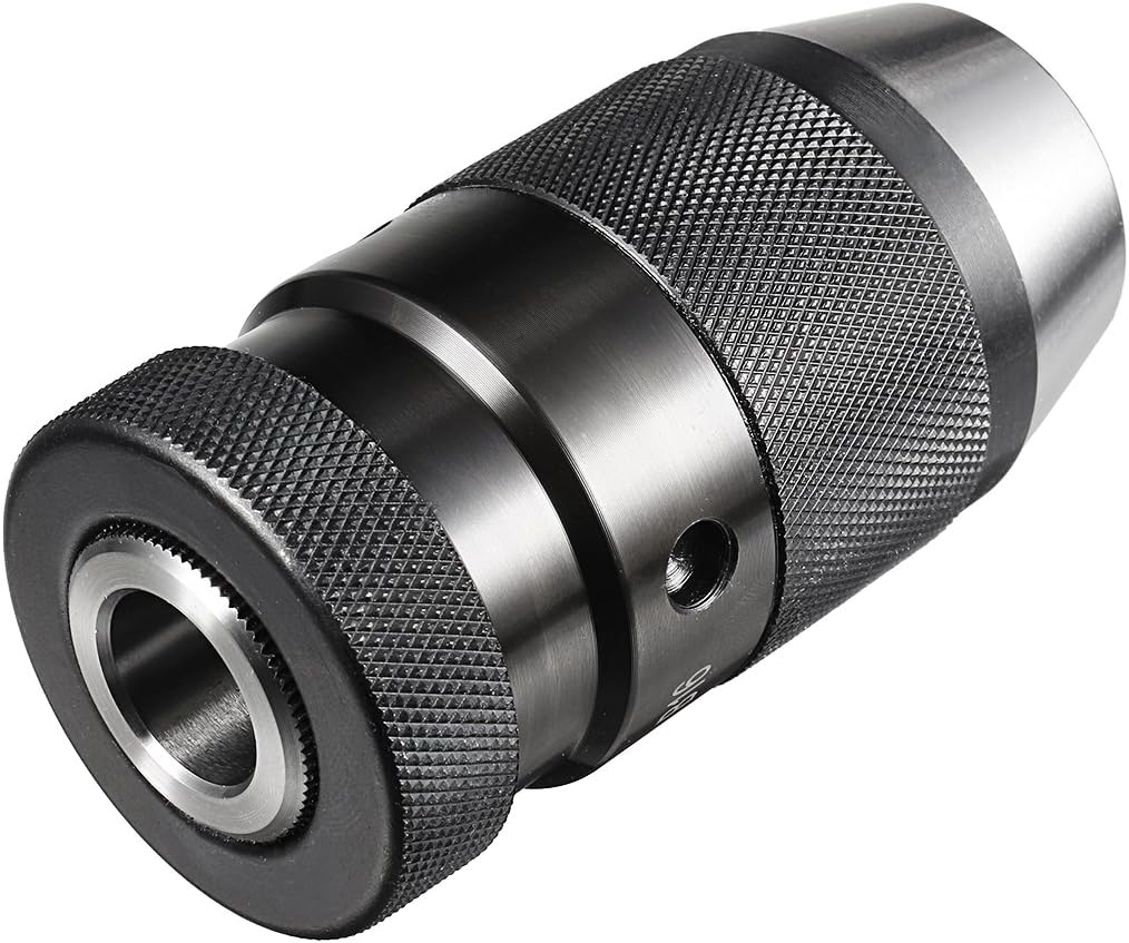 uxcell Keyless Drill Chuck B16 Taper Mount Adjustable 1/32"-5/8" 3-Jaw for Lathes Milling Drilling Machine
