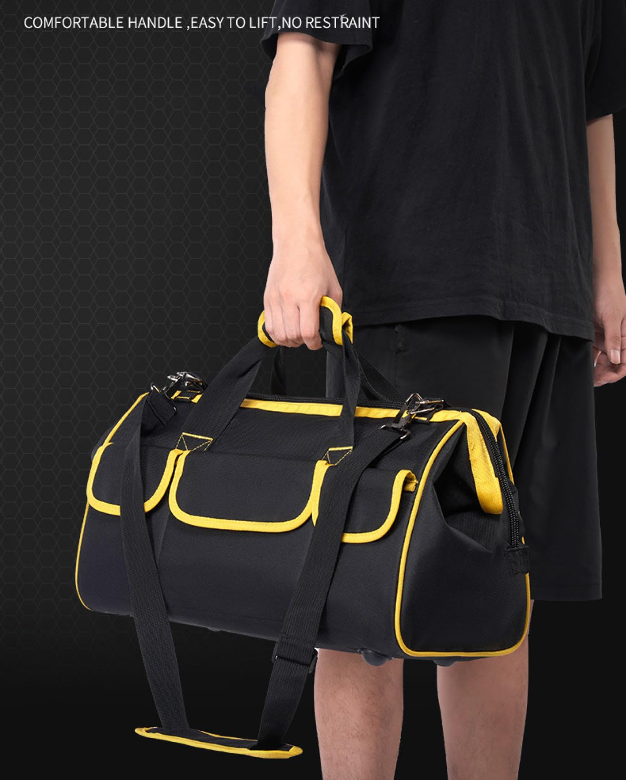 Bolsa de herramientas para electricista, organizador multifuncional, Bolsa de Herramientas, Bolsa Organizadora de Herramientas, Bolsa de Herramientas Multifuncional(amarillo)