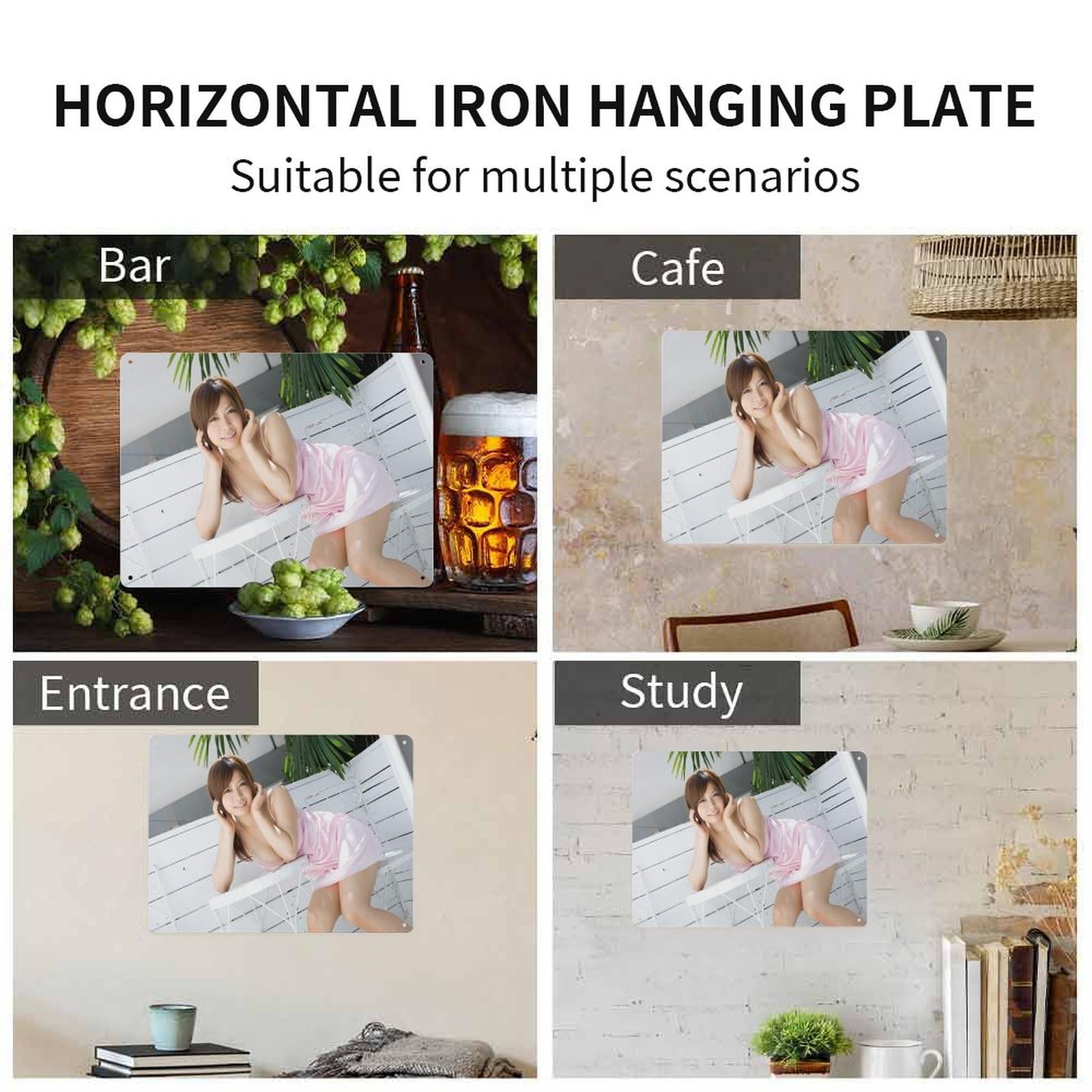 Amazon | ヴィンテージブリキ看板 レトロ ブリキ Miu Aikawa (愛川みう