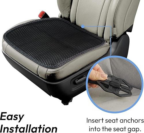 Miniatura 3 de carrotez Paquete de 2 cojines de asiento de malla de aire 3D doble transpirable para asientos de automóvil, sillas de oficina en casa, sillas de