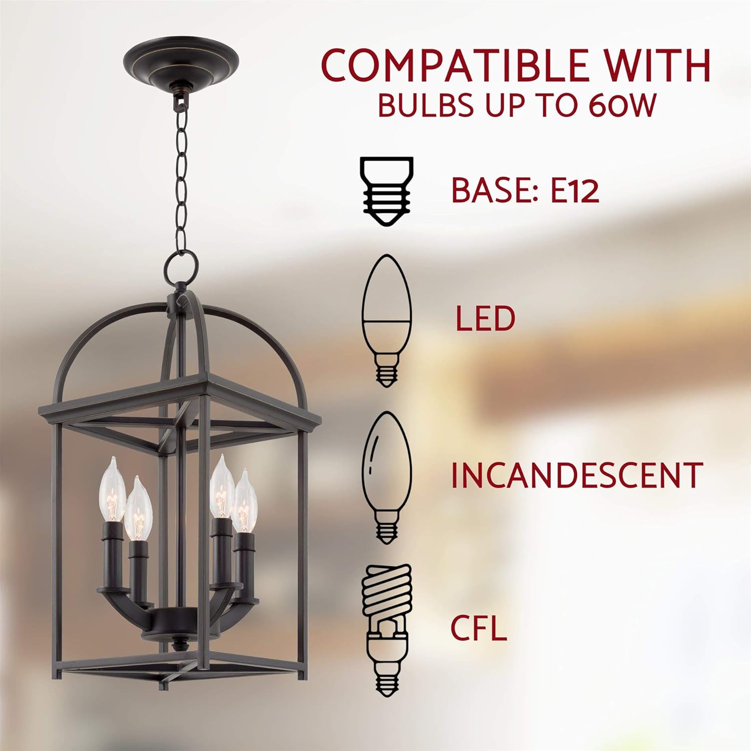 Bеѕt Cуbеr Mоndау 🔥 Kira Home Amesbury 21 4-Light Farmhouse Lantern Chandelier, Bird Cage Entry Light, Oil Rubbed Bronze Finish Blасk Frіdау - 40% оƒƒ Kira Home Amesbury 21 4-Light Farmhouse Lantern Chandelier, Bird Cage Entry Light, Oil Rubbed Bronze Finish