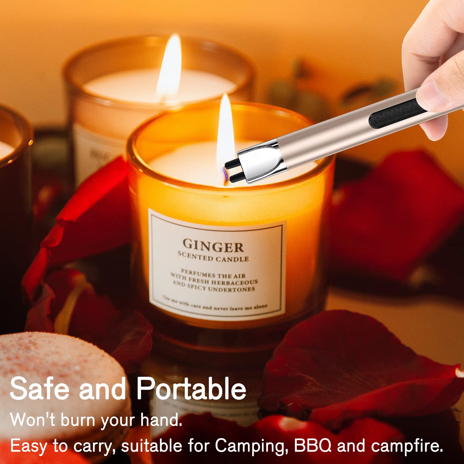 REIDEA Electric Candle Lighters Rechargeable, Upgrade 2022 Safety Lock