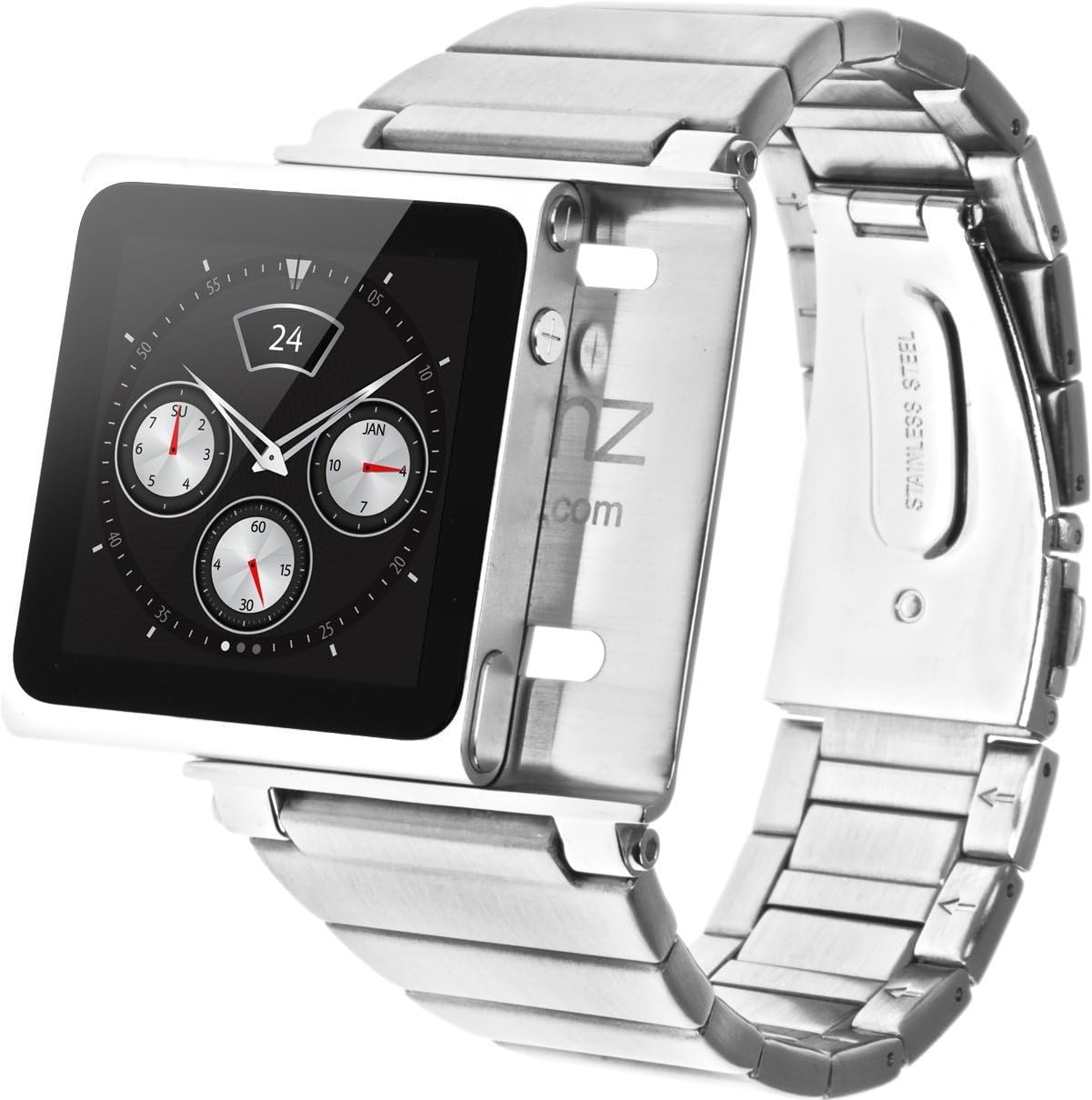 Elemetal Watch Wrist Strap for iPod Nano 6G - Silver