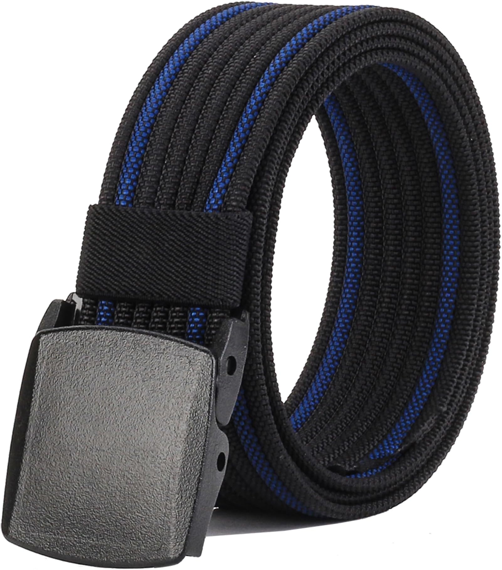 Nylon Belts Men, Breathable Web Belt with YKK Plastic Buckle Durable for Working, Trim to Fit 28-49" Waist