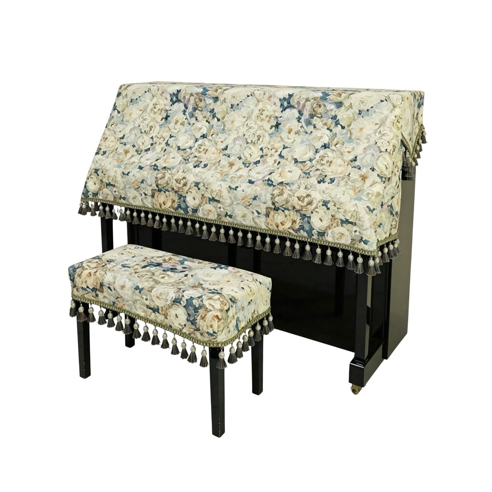 Pokrowiec na pianino, odporny na kurz, zdobiony, pogrubiony(Single Bench Cover)