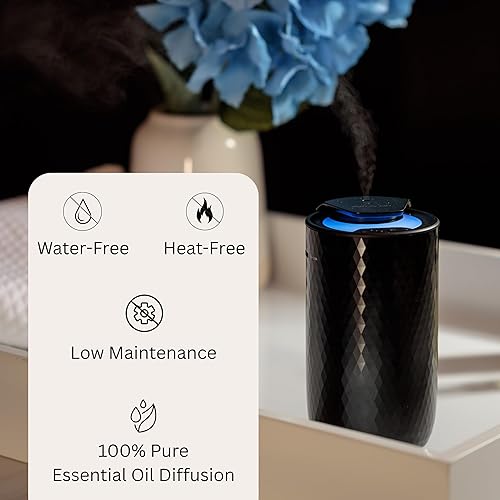 Miniatura 6 de Difusor de aceite esencial sin agua - Difusor portátil inalámbrico de aromaterapia para el hogar, el coche y la oficina - 3 niveles de niebla - 4