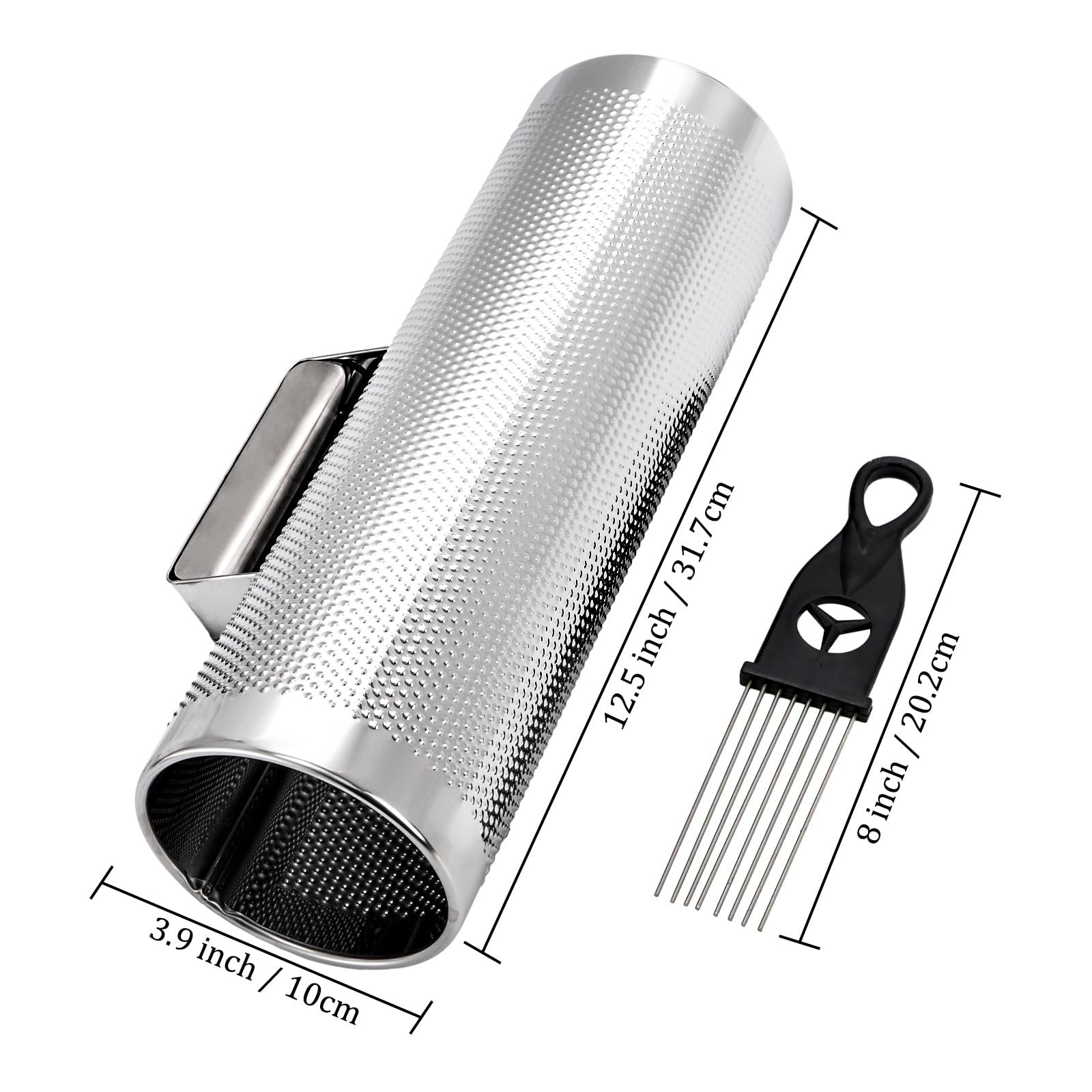 ForaineamAZB Latin Percussion 10,2 x 30,5 cm Guiro Métal avec racloir Instrument