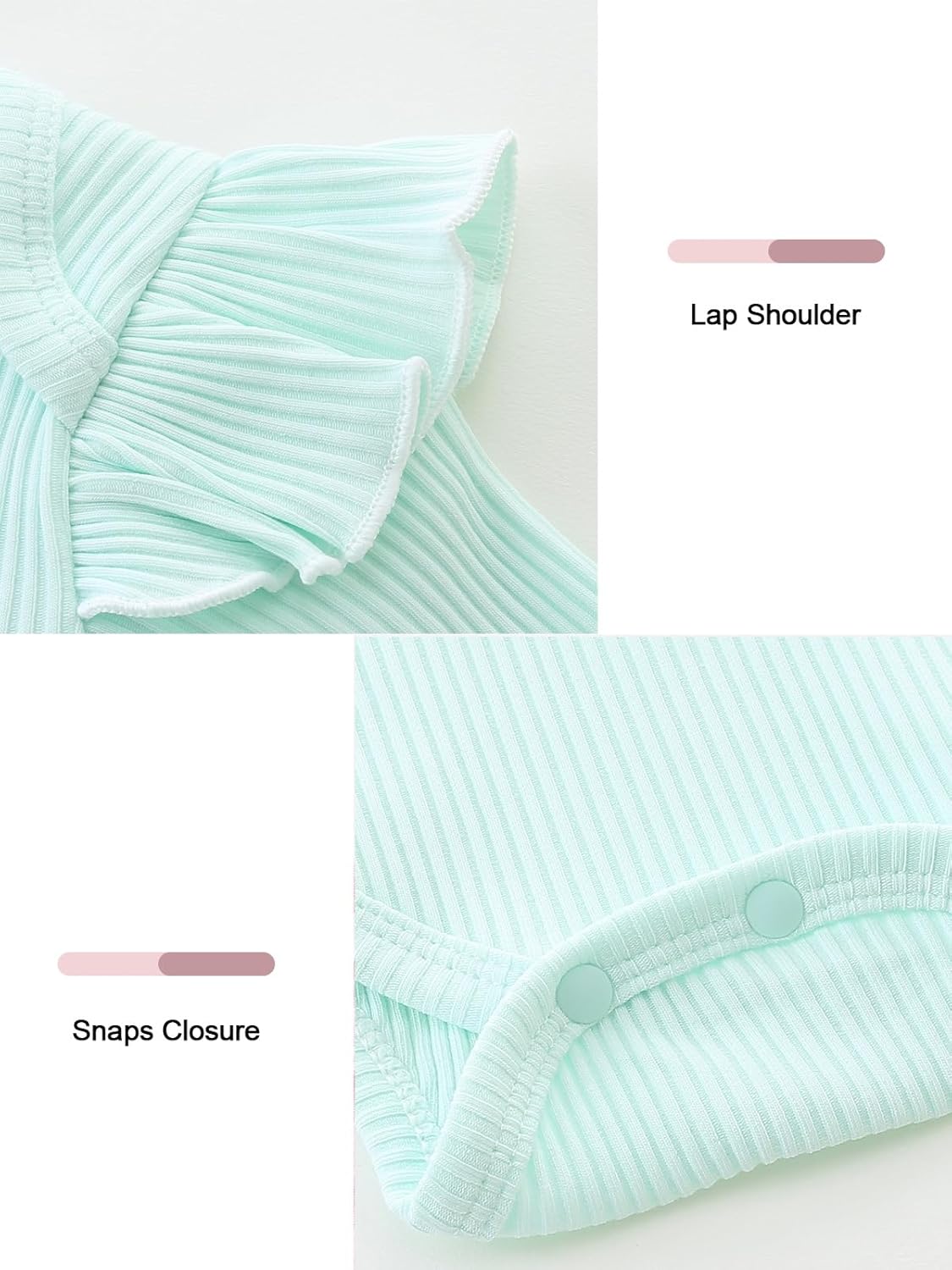 Infant Girl Clothes Long Sleeve Ruffle Bodysuit Floral Pants Bow Headband Sets Fall Winter Spring Outfits - Image 3