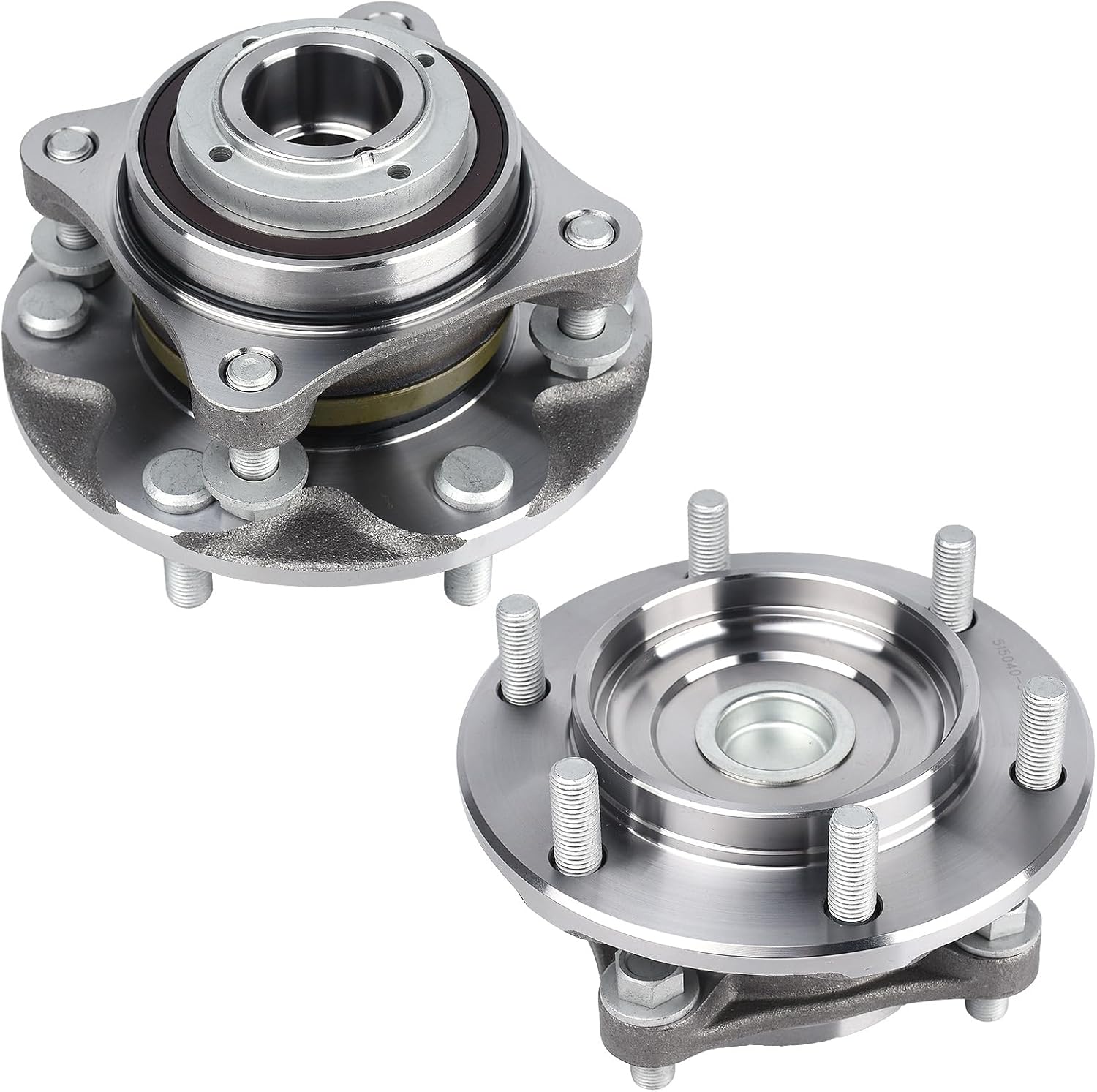 KUSATEC 950-004 2pcs Front Wheel Bearing and Hub Assembly Compatible with 2003-2019 Toyota 4Runner, 2007-2009 FJ Cruiser, 2005-2019 Tacoma, 6 Lug Bolts w/ABS