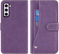 Vista 6 de Asuwish Compatible con Samsung Galaxy S23 5G - Funda tipo cartera y protector de pantalla de vidrio templado, con cordón, soporte para tarjetas