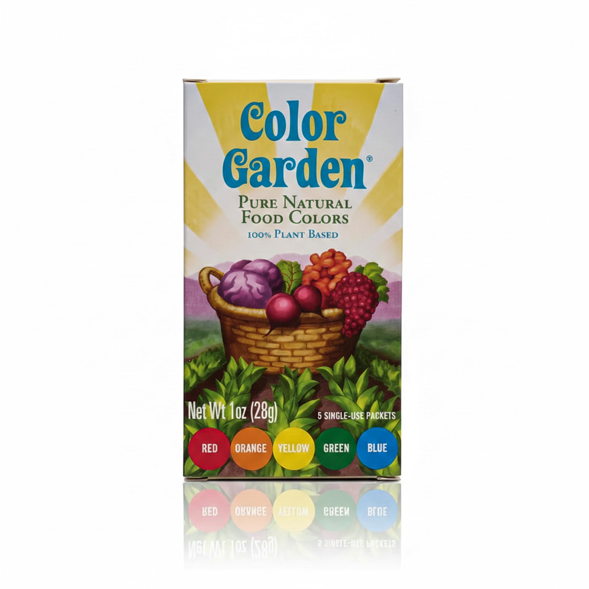 Pure Natural Food Coloring, Multi – 5 ct 1 oz | Plant-Based, Vegan, Non-Toxic Liquid Food Dye, Healthy Food Coloring