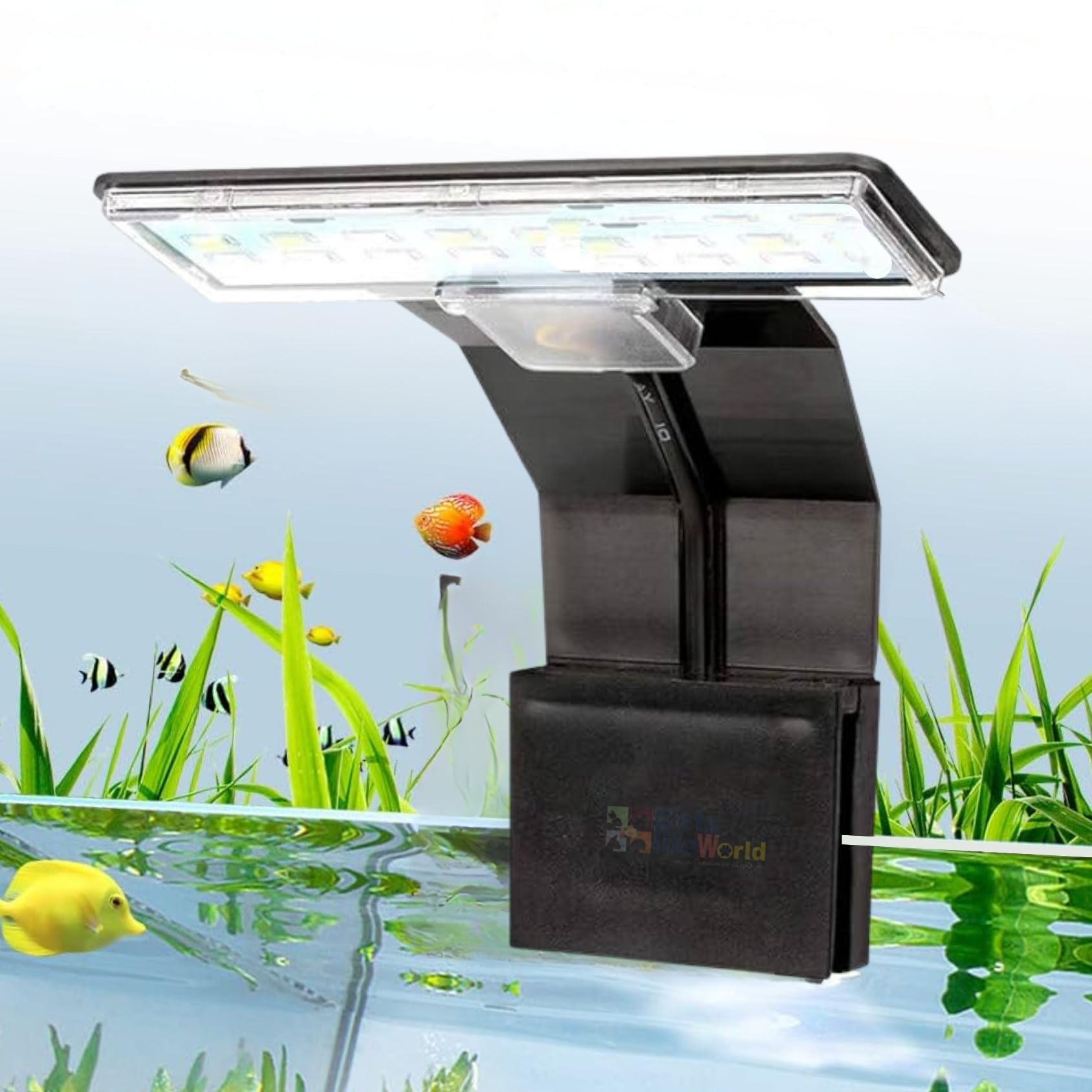 VAYINATO® (M-180 | Blue & White Super Slim LED Aquarium Light (Suits Upto 2 Feet Tank) Plants Grow Lighting Creative Clip-on Lamp (Black) by Petzlifeworld (B0CZHV1J93) Amazon Price History, Amazon Price Tracker