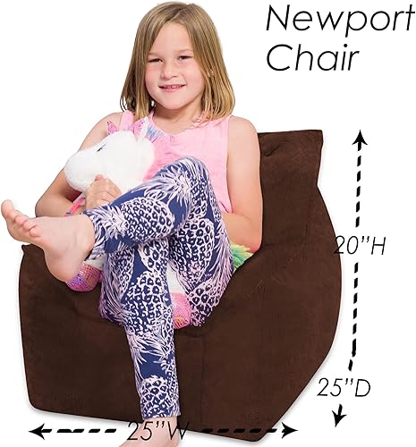 Miniatura 640 de Posh Creations Puf estructurado cómodo para jugar, leer y ver la televisión, Malibu Lounge, tela de lona para colorear, criaturas Criaturas de tela