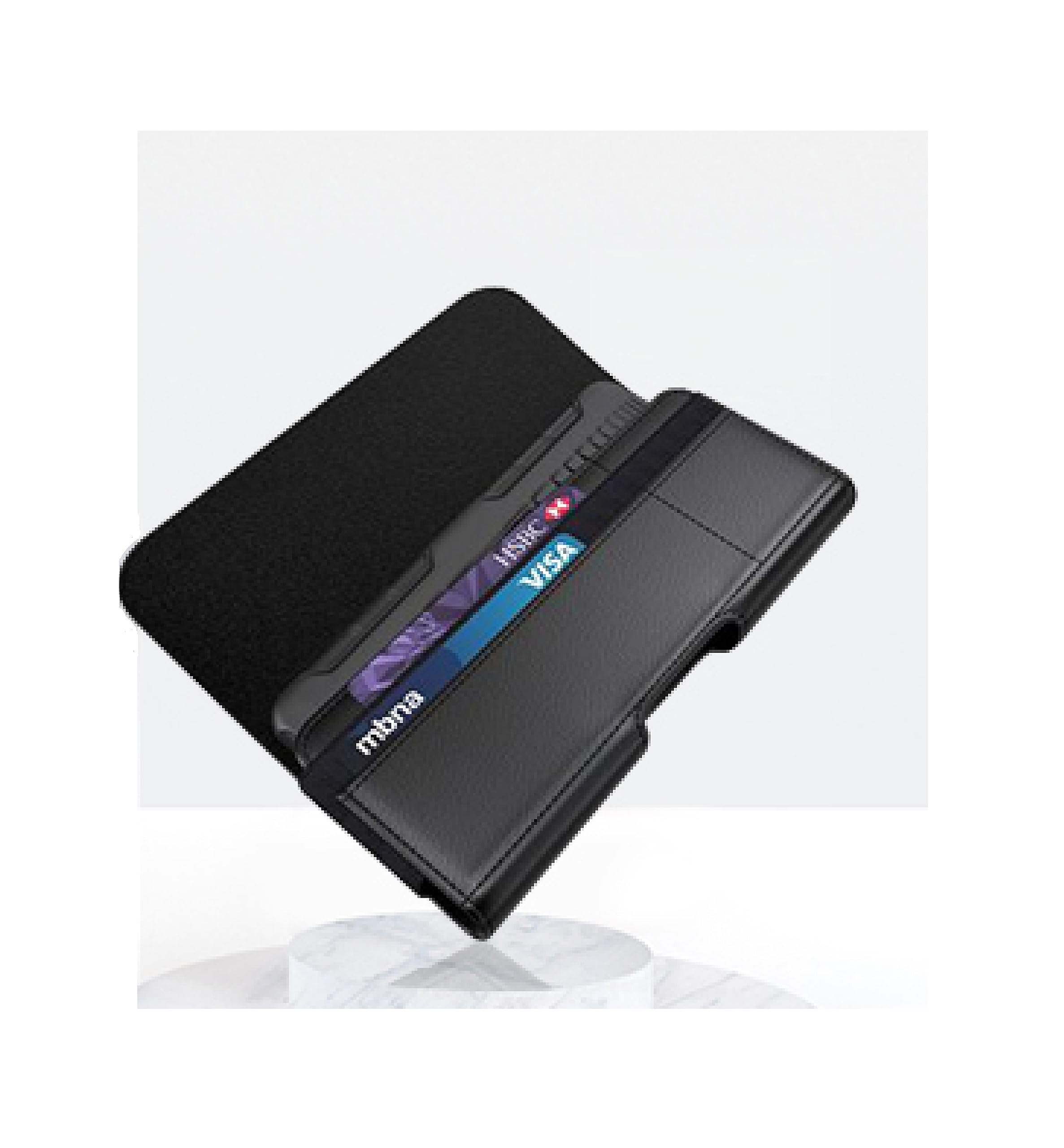 ExtremeCases for Motorola Moto G Power 5G 2023 XT2311DL Belt Clip Credit Card Black Medium Pouch Case Phone Cover + Extreme Band