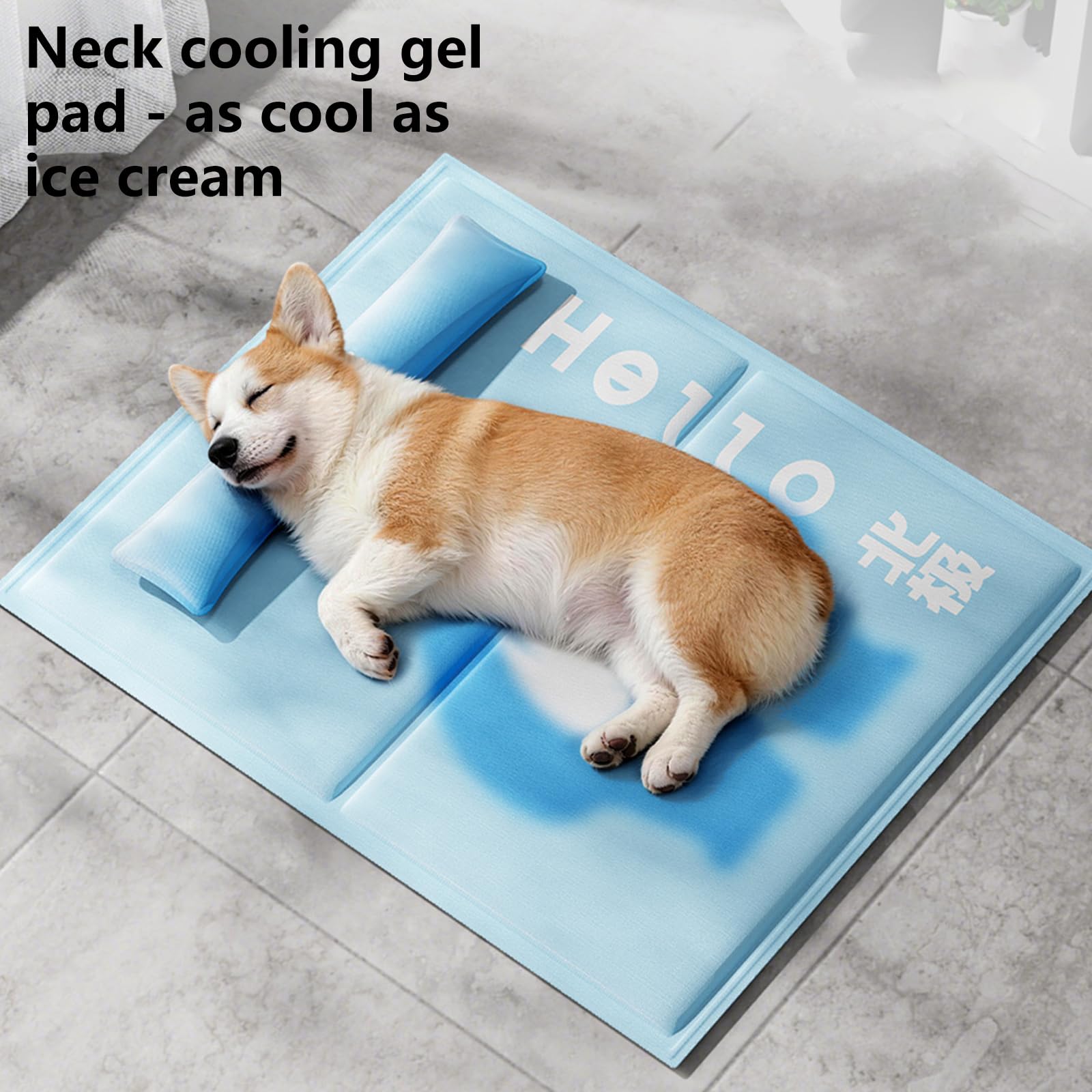 Alfombrilla refrescante para mascotas, transpirable, lavable, para verano, para perros y gatos, manta fresca para jaula y cama, cama de verano