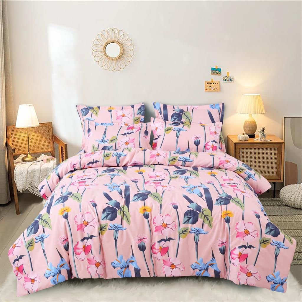 Buy SHOPICTED® Printed Super Soft Light Weight 4 Pcs Bedding Set 1