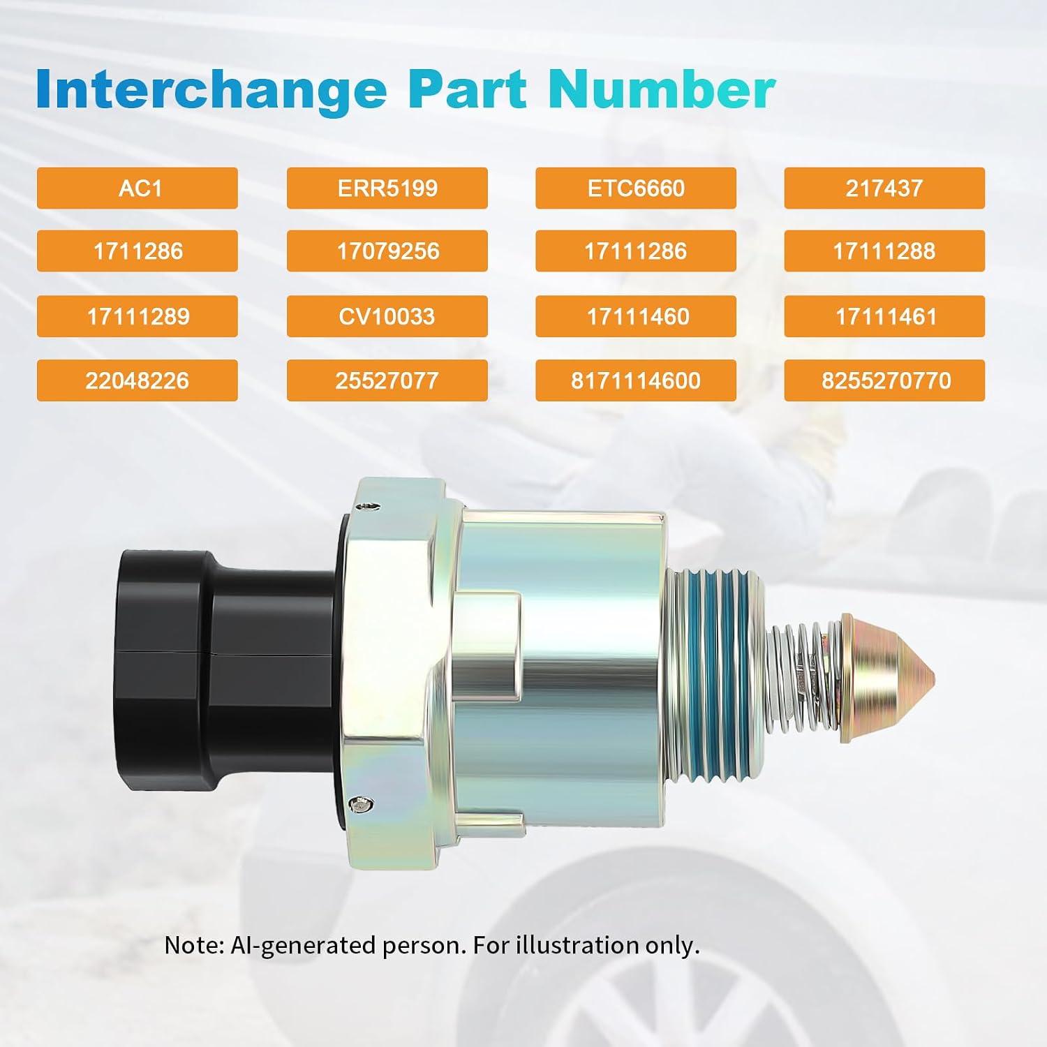 Idle Air Control Valve fit for Chevy Astro Caprice Blazer GMC S15 Jimmy C1500 C2500 K1500 K2500, Buick Pontiac Oldsmobile 1982 1983 1984 1985 1986 1987 1988 1990 1991 1992 1993 1994 1995 1996 1997