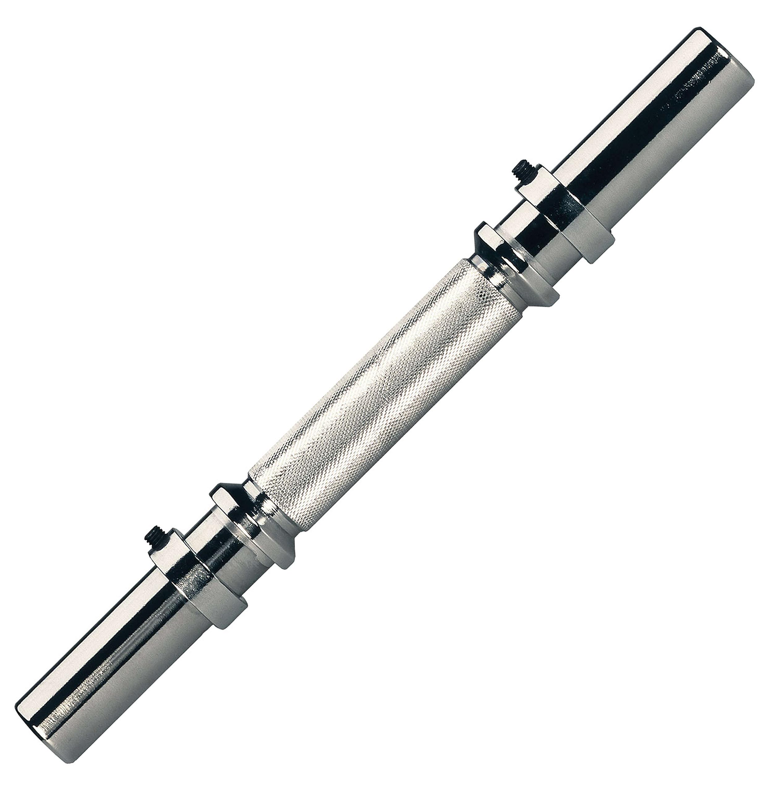 Rucanor Kurzhantelstange 36cm - Chromstahl Mit Spannschrauben