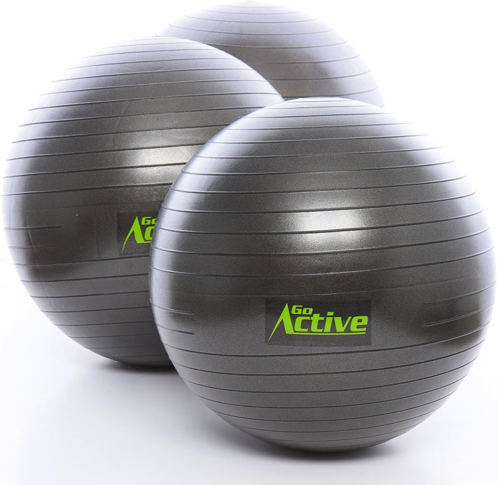 Exercise Ball - Stability Ball - Fitness Ball - Large Workout Balls For Balance And Yoga - Includes Pump - Anti Burst - 2000 lbs Weight Resistance