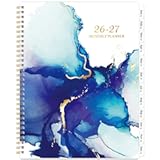 2026-2027 Monthly Planner&sol;Calendar - January 2026 - December 2027&comma; 9" × 11"&comma; 2 year calendar 2026-2027 monthly planner with Flexible Cover &plus; Pockets - Waterink