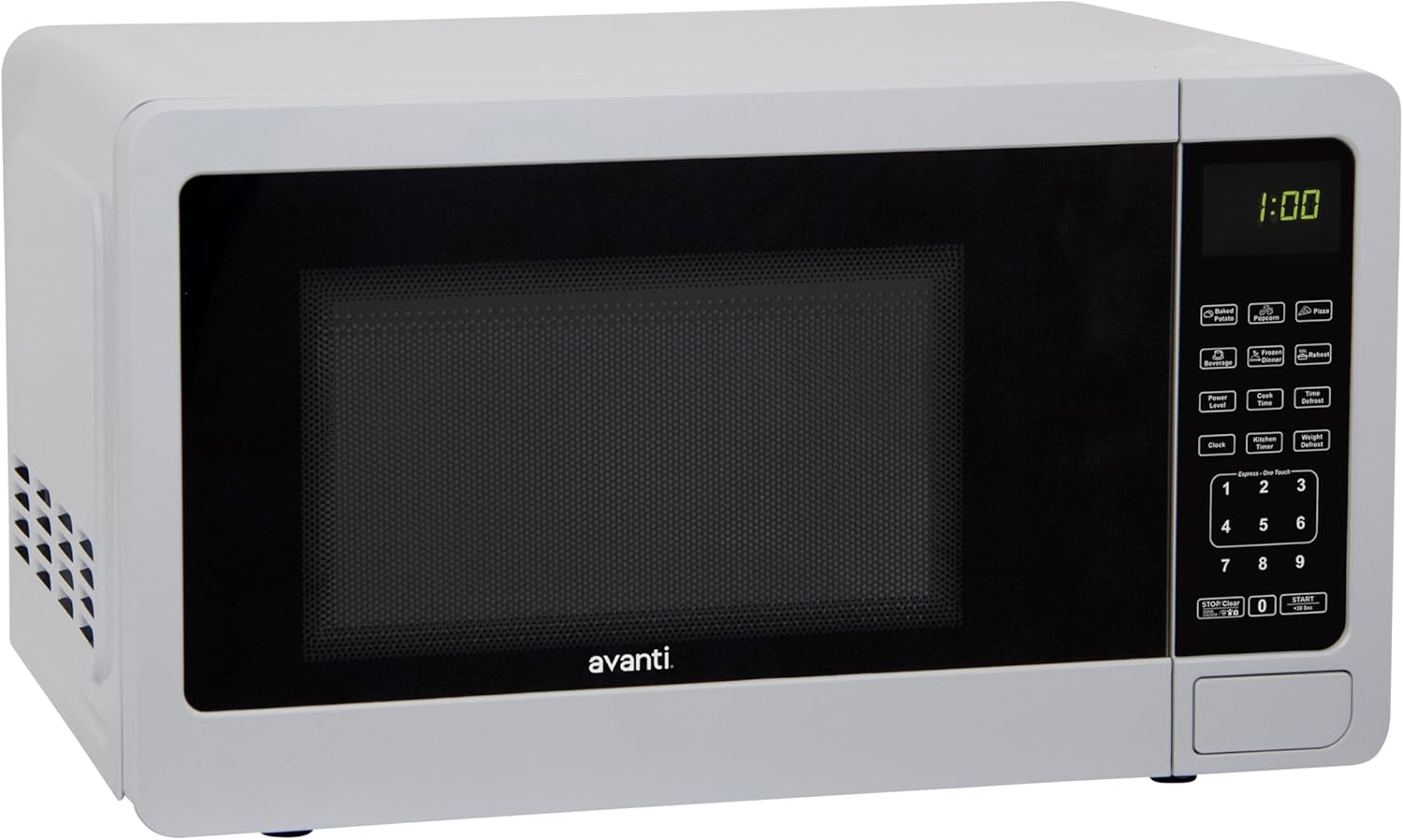 Avanti Microwave Oven 700-Watts Compact with 6 Pre Cooking Settings, Speed Defrost, Electronic Control Panel and Glass Turntable, 0.7-Cu.Ft., Black
