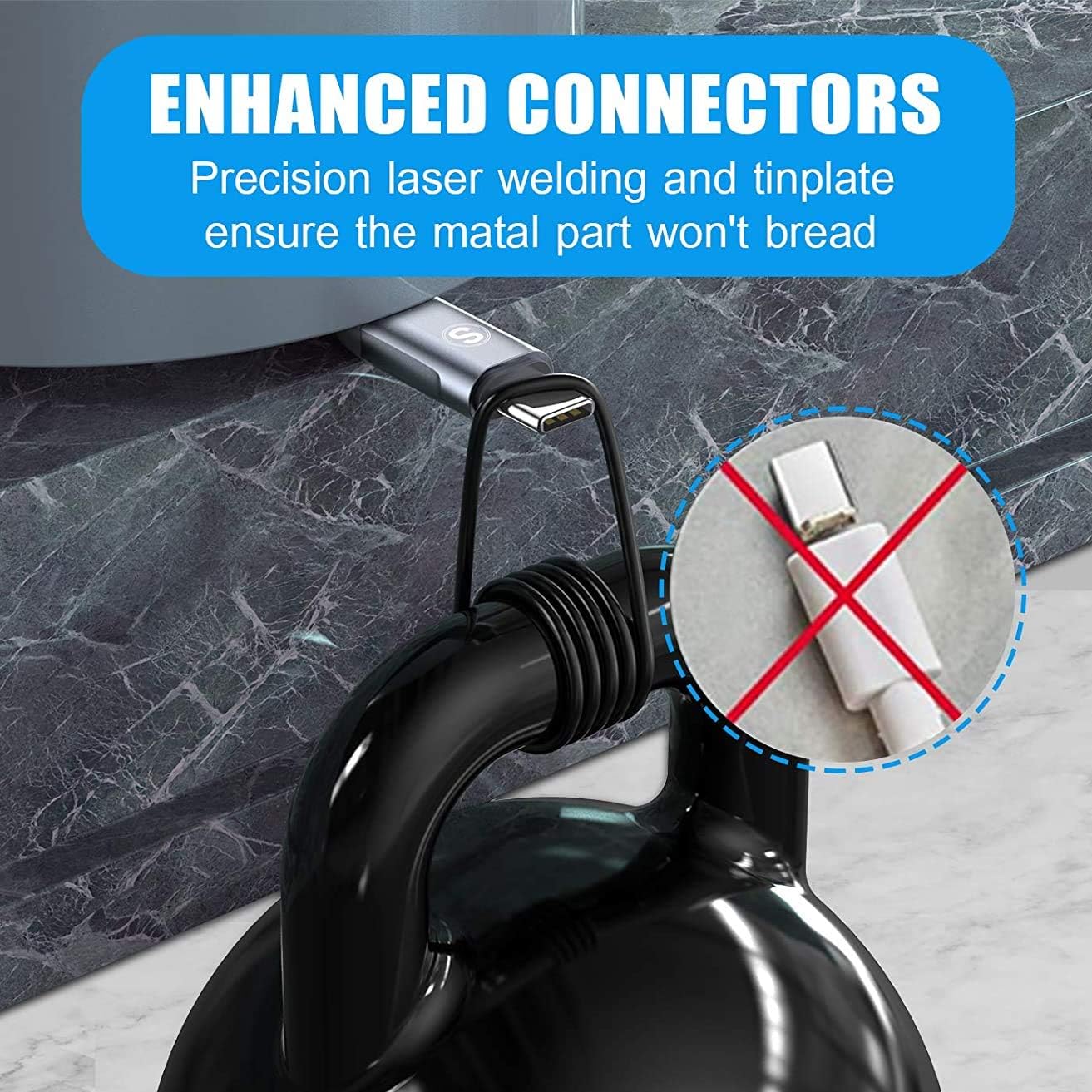 sweguard USB Type C Charger Cable [2-Pack,20ft+20ft] iPhone 16 15 Charger Braided USB C Cord for iPhone 16 15 Pro Max Plus,Samsung Galaxy S24 S23 S22 S21 S20 S10 S9 Note Flip A53 A15,Pixel LG Moto PS5