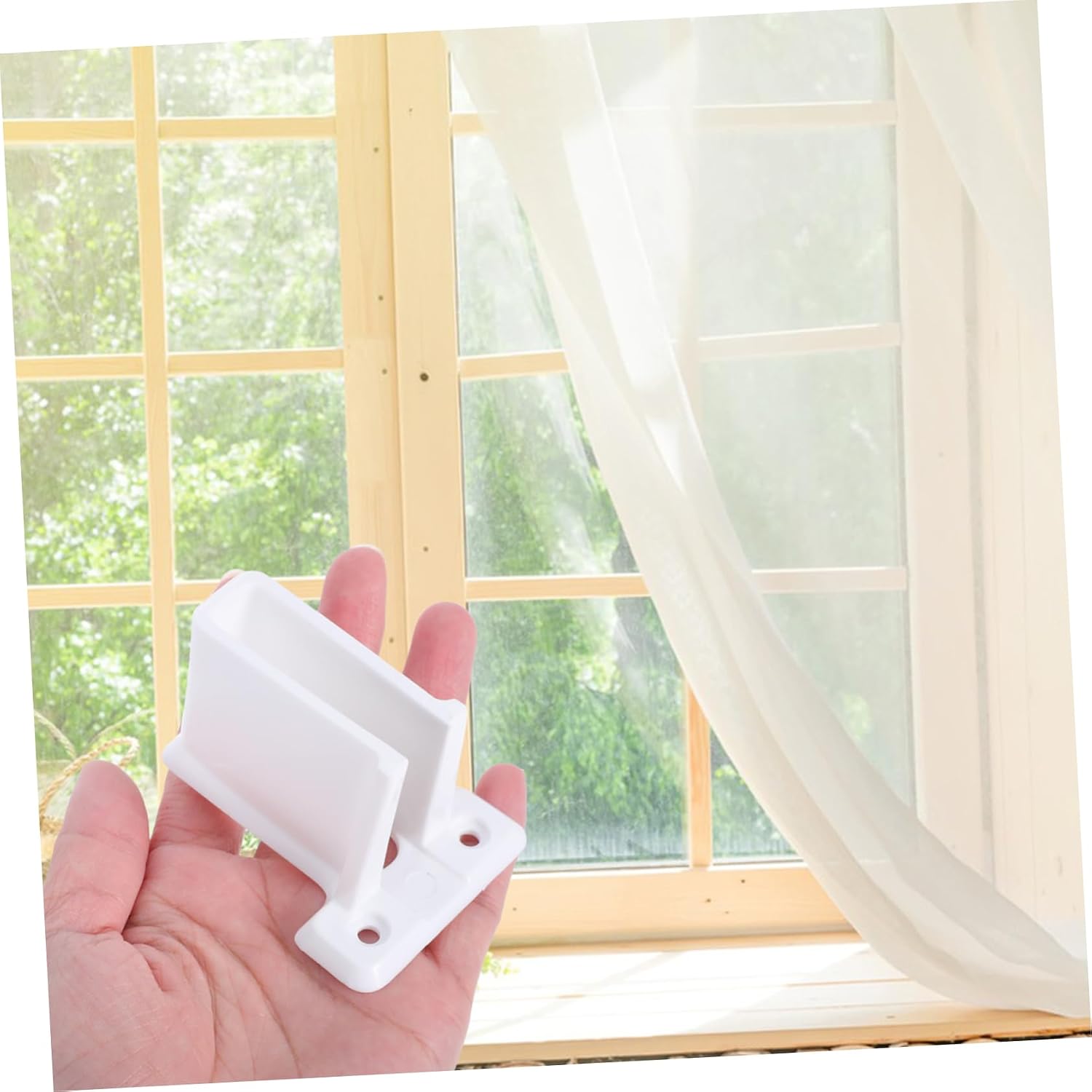 Holibanna 2Pcs Heavy Duty Closet Brackets for Rod Wall Mount Wire Shelf Support Brackets with Screws Easy Installation for Organized Shelves and Cabinets