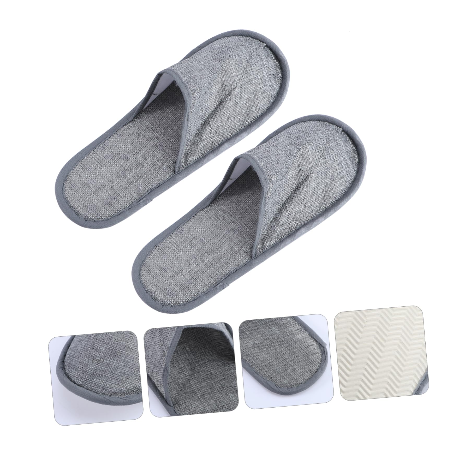 Didiseaon 10pairs Hotel Guest Slippers Washable Non-slip Spa Slippers for Summer Home Use
