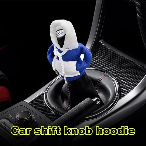 Miniatura 5 de Dickno Sudadera con capucha para palanca de cambios de automóvil, divertido diseño de suéter de camisa, mini sudadera con capucha para invierno,