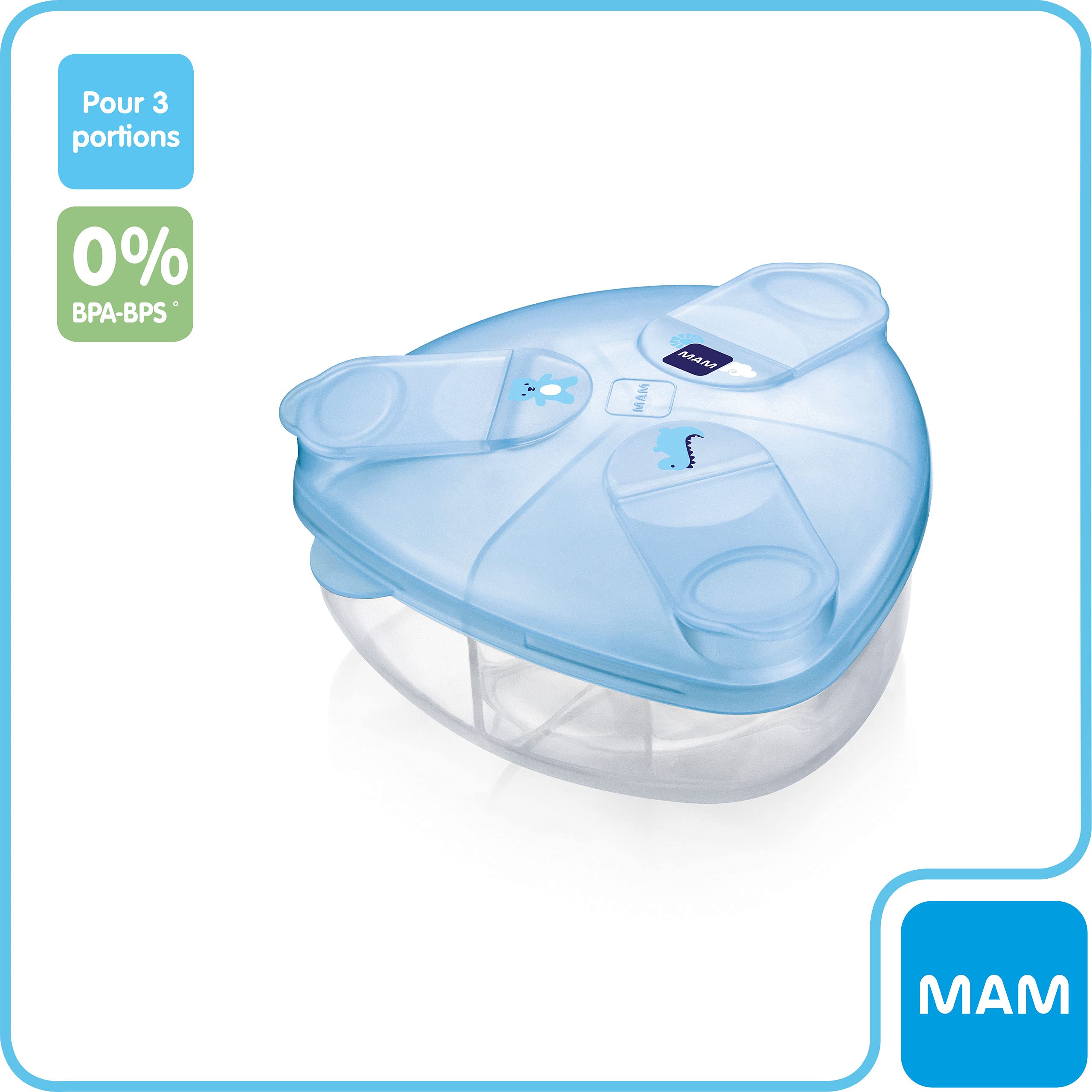 BABY MAM FRANCE - Caja de leche de la máquina de llenado Mam - 6C6DCC9FC2132 - Bleu