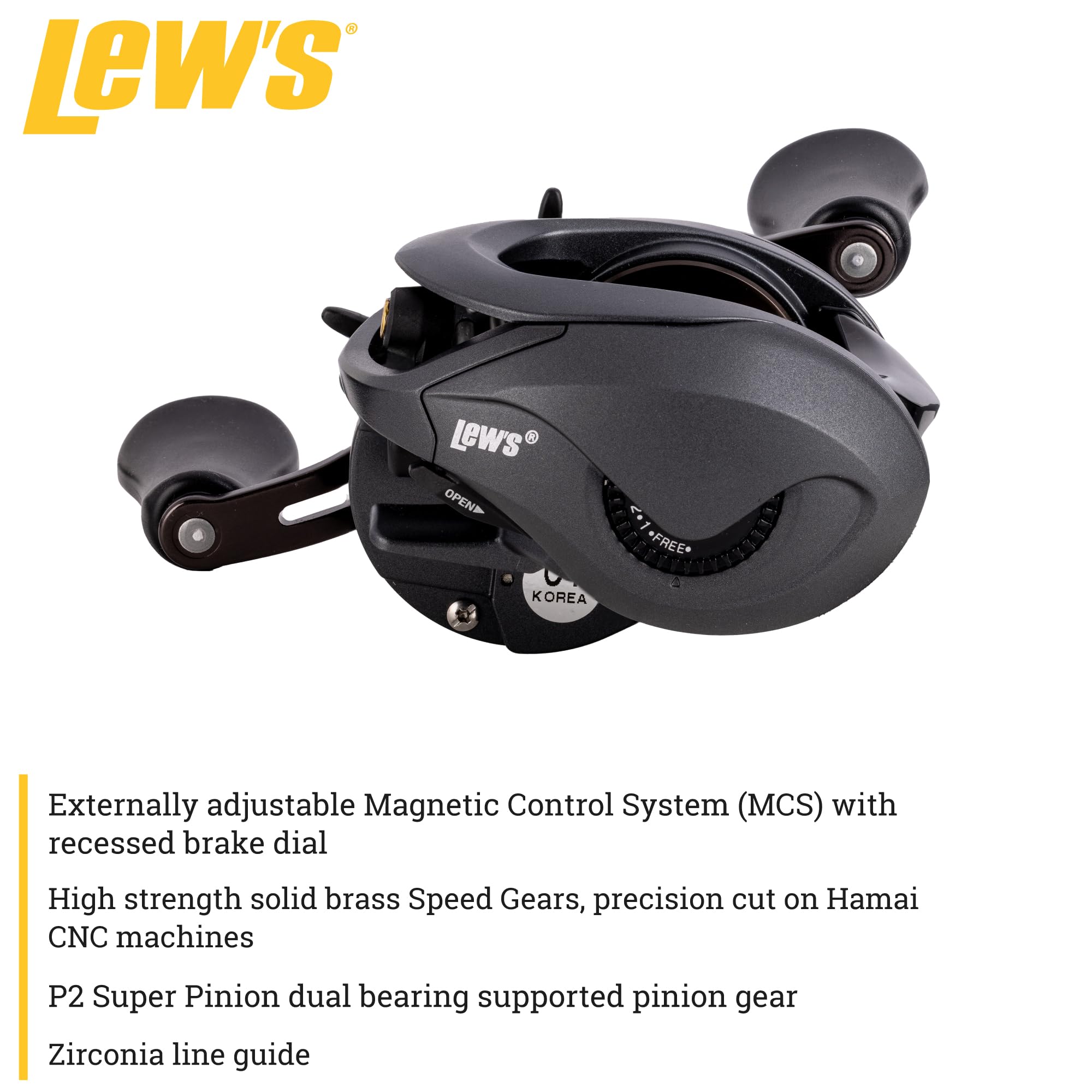 Amazon.com : Lew's Speed Spool Baitcast Fishing Reel, 9+1 Bearings