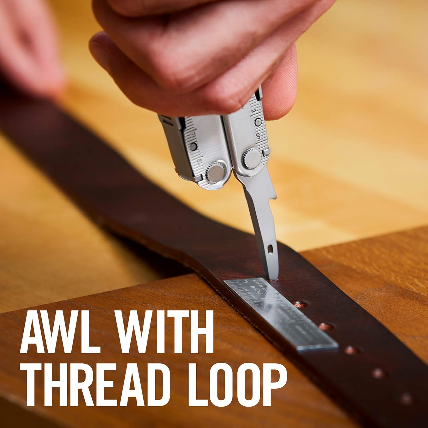 LEATHERMAN, Rebar Multitool with Premium Replaceable Wire Cutters and Saw, Stainless Steel with Leather Sheath - Multitools - 