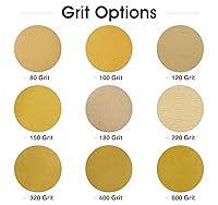 Vista 4 de 100 PIEZAS Discos de lija de 6 pulgadas PSA de grano 180 autoadhesivos de respaldo adhesivo para lijadora DA, papel de lija para acabado de madera