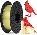PVA Filament 1.75 mm, 3D Printer Filament, Water-Soluble PVA 500 g (1.1 lbs) Used as a Support Material,Translucent Yellow