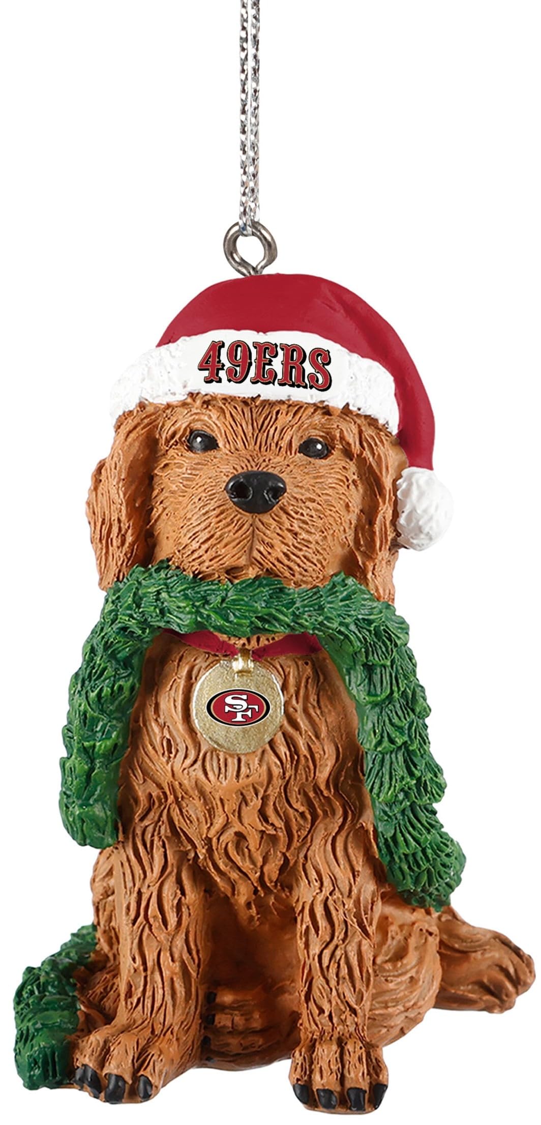Foco Multi Color San Francisco 49Ers Dog Holiday Ornament