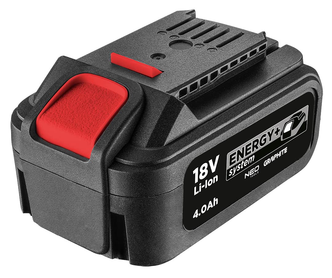GRAPHITE Batteria da 4 Ah con caricatore E+ Kit: 58G004 (Energy + 18 V, batteria agli ioni di litio da 4,0 Ah), 58G002 (caricabatterie Energy +, 2,3 A)