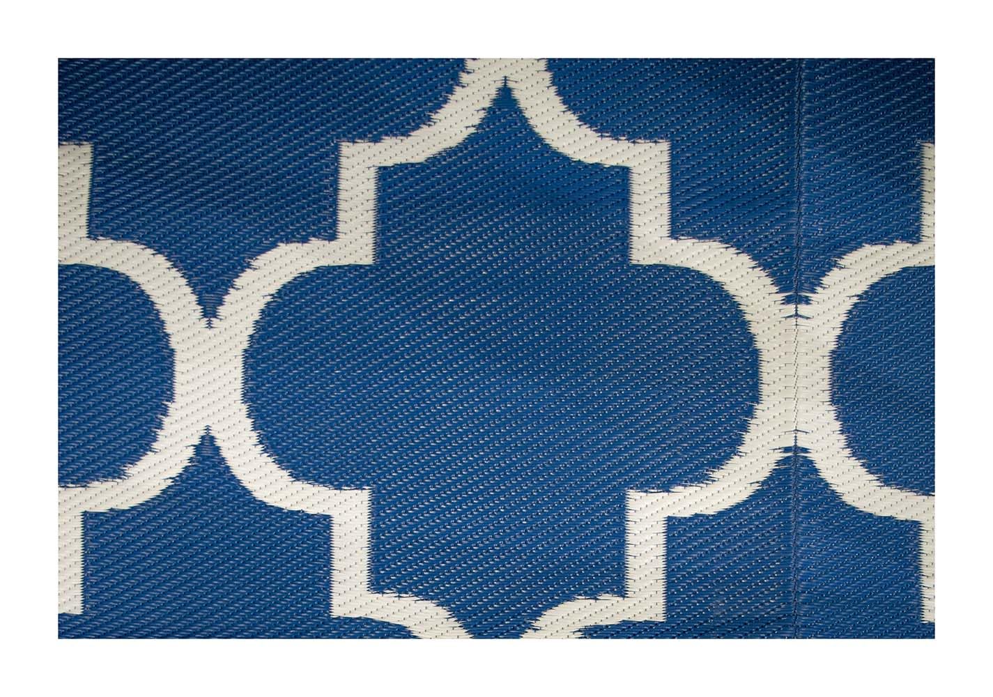 BO-CAMP BC Alfombra Casablanca XL blu per campeggiatori e outdoor, per comfort e praticità all’aperto