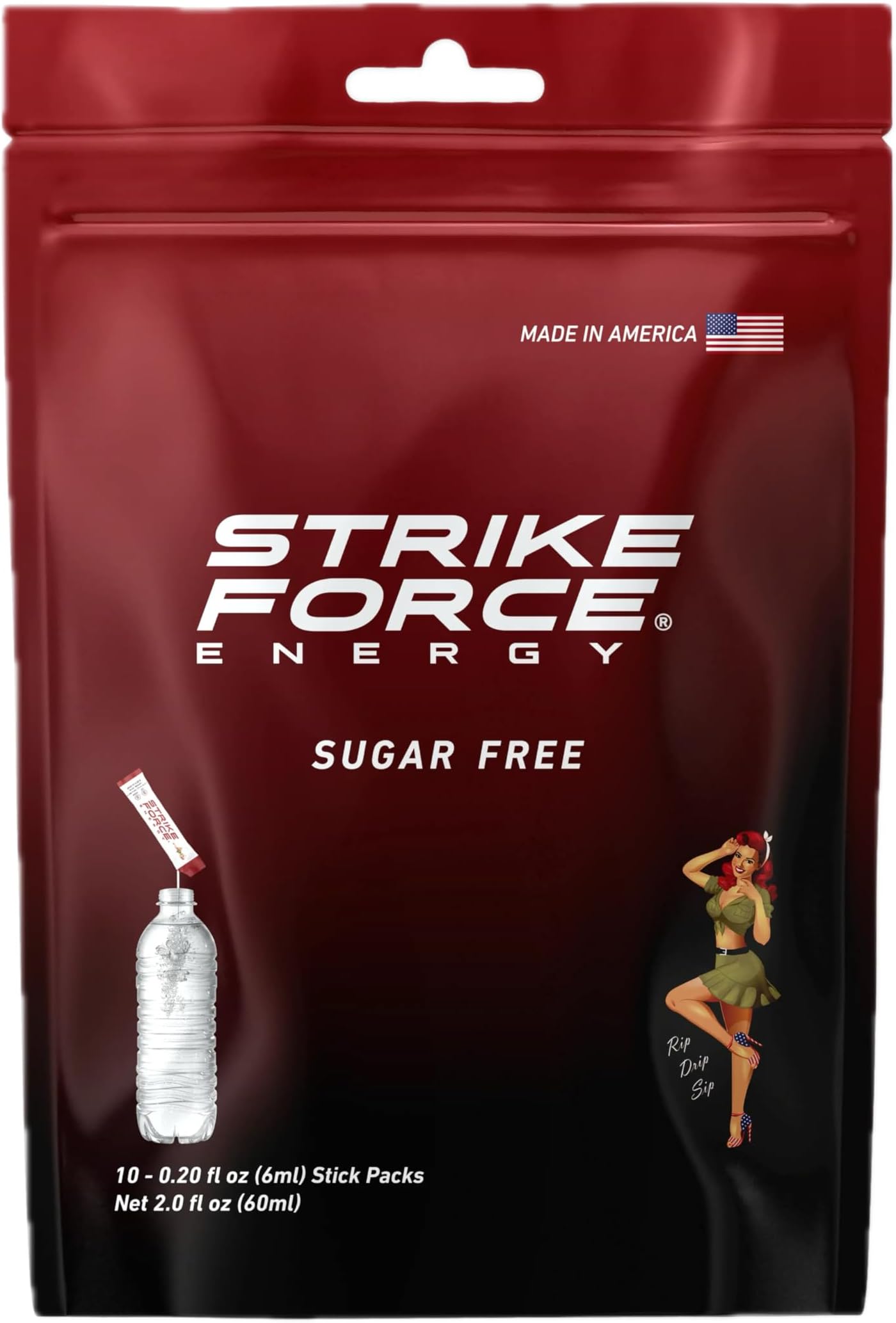 Strike Force Energy Drink Mix - Original Flavor - 10 Count