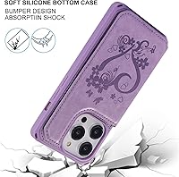 Vista 6 de Cavor Funda tipo cartera para iPhone 14 Pro Max con tarjetero, funda para teléfono iPhone 14 Pro Max para mujeres y hombres, funda 14ProMax