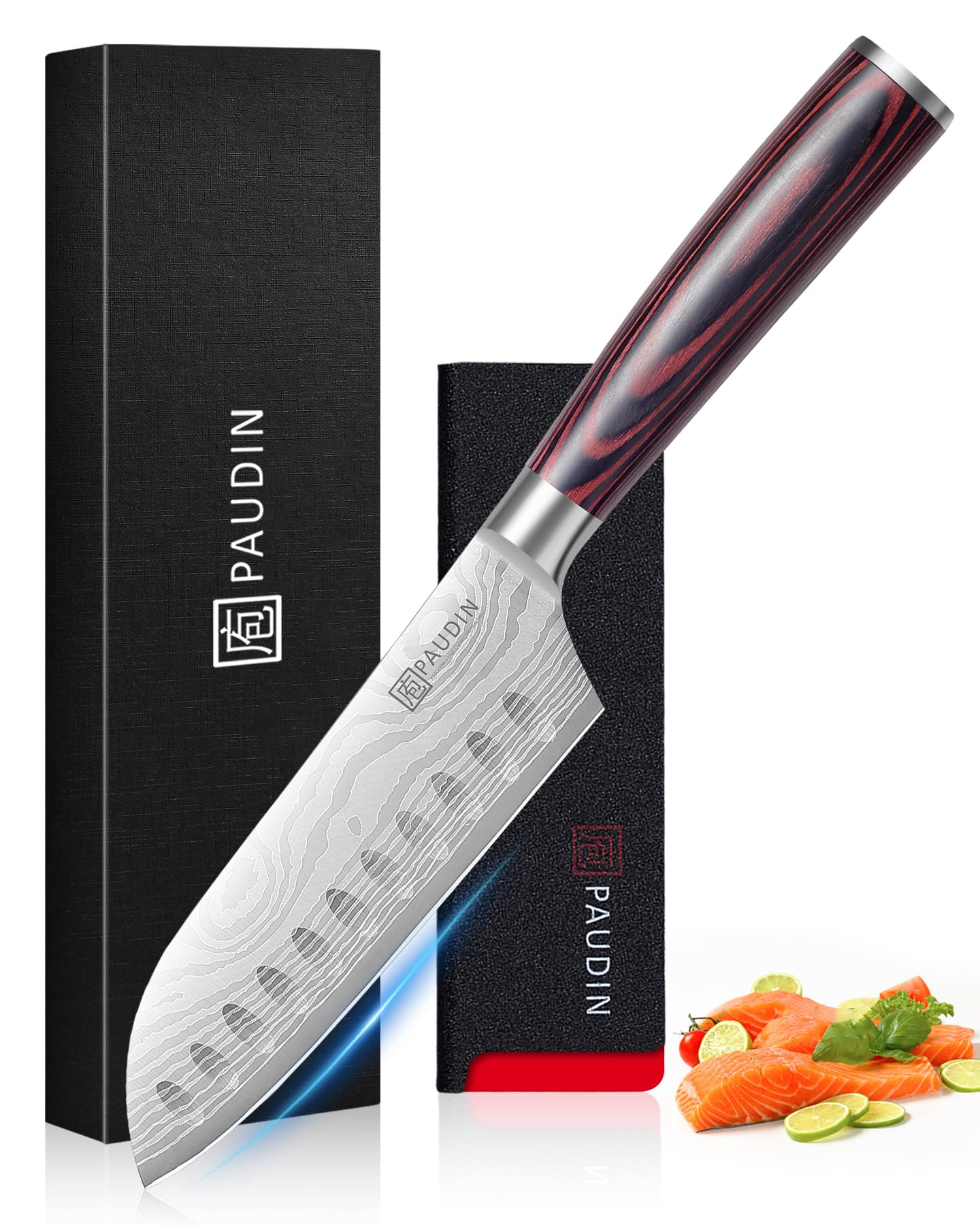 PAUDIN 5 Inch Utility Knife - Ultra Sharp Kitchen Knife -8